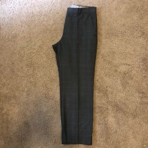 Banana Republic Grey Checked Dress Pants, 31 Waist